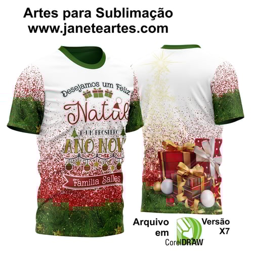 Estampa Camisa de Natal 2023 - Sublimação - Modelo 03 Estampa Camisa de Natal 2023 - Sublimação - Modelo 03
