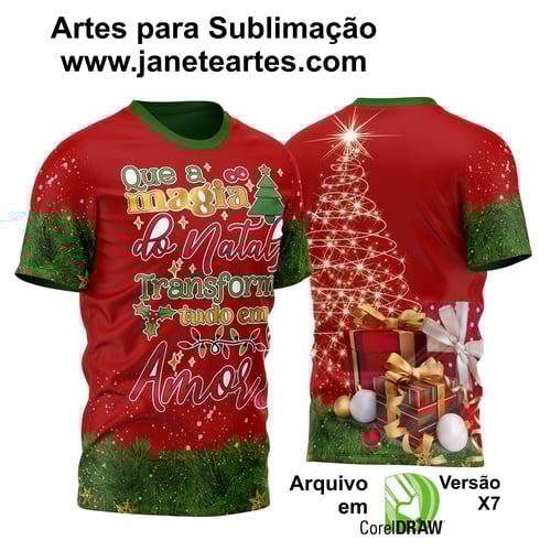 Estampa Camisa de Natal 2023 - Sublimação - Modelo 06 Estampa Camisa de Natal 2023 - Sublimação - Modelo 06
