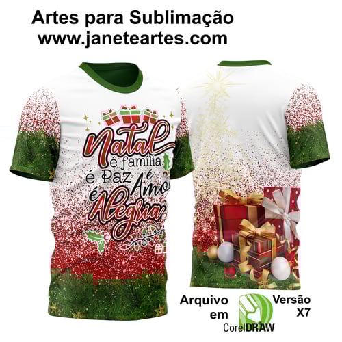 Estampa Camisa de Natal 2023 - Sublimação - Modelo 07 Estampa Camisa de Natal 2023 - Sublimação - Modelo 07