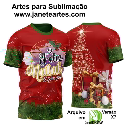 Estampa Camisa de Natal 2023 - Sublimação - Modelo 11 Estampa Camisa de Natal 2023 - Sublimação - Modelo 11