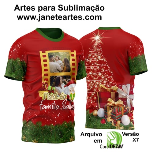 Estampa Camisa de Natal 2023 - Sublimação - Modelo 14 Estampa Camisa de Natal 2023 - Sublimação - Modelo 14