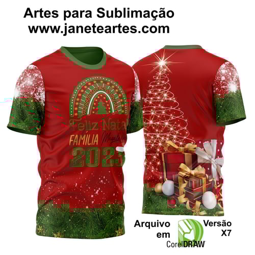 Estampa Camisa de Natal 2023 - Sublimação - Modelo 17 Estampa Camisa de Natal 2023 - Sublimação - Modelo 17