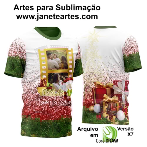 Estampa Camisa de Natal 2023 - Sublimação - Modelo 19 Estampa Camisa de Natal 2023 - Sublimação - Modelo 19