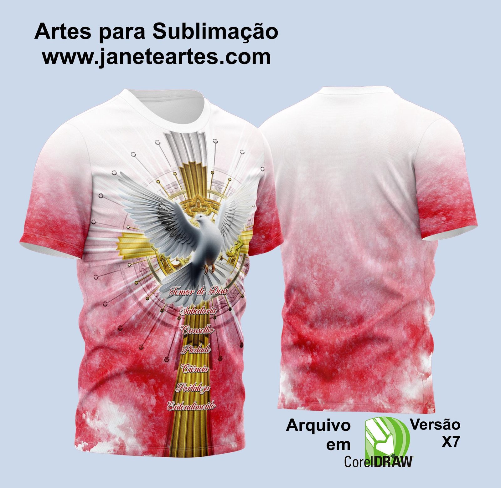 Arte Vetor Camisa Igreja Igreja Católica Crisma 2023 Modelo 17