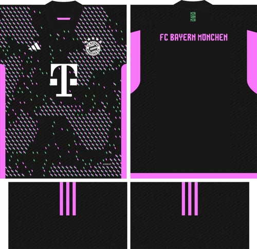 Arte Vetor Camisa Bayern Munchen Alternativa 2023-2024 Arte Vetor Camisa Bayern Munchen Alternativa 2023-2024