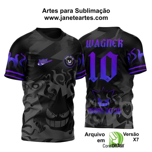 Arte Vetor Camisa para InterClasse Gengar 2023 Arte Vetor Camisa para InterClasse Gengar 2023