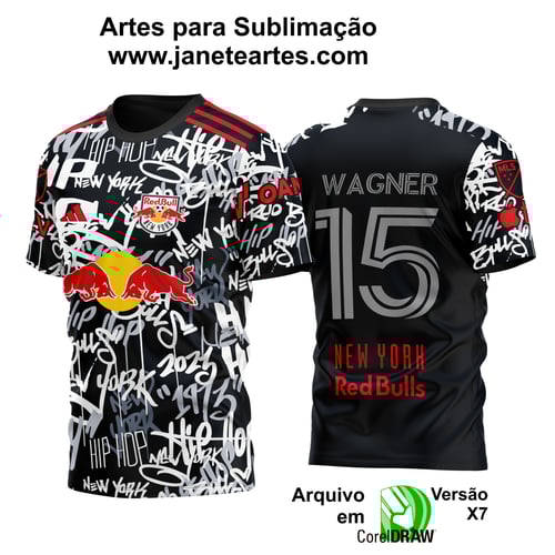 Arte Vetor Camisa New York Red Bulls Third  2023 Arte Vetor Camisa New York Red Bulls Third  2023