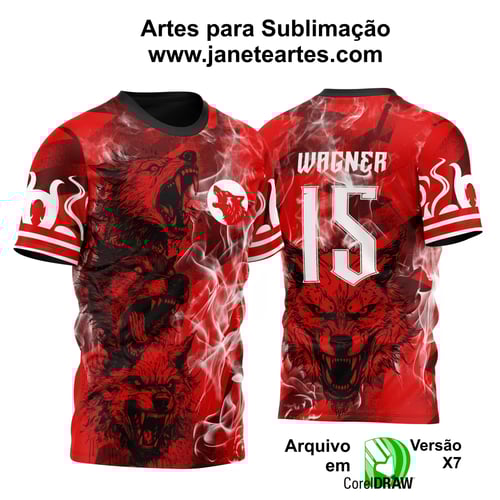 Arte Vetor Camisa InterClasse 2024 Quatro Lobos Modelo 01 Arte Vetor Camisa InterClasse 2024 Quatro Lobos Modelo 01