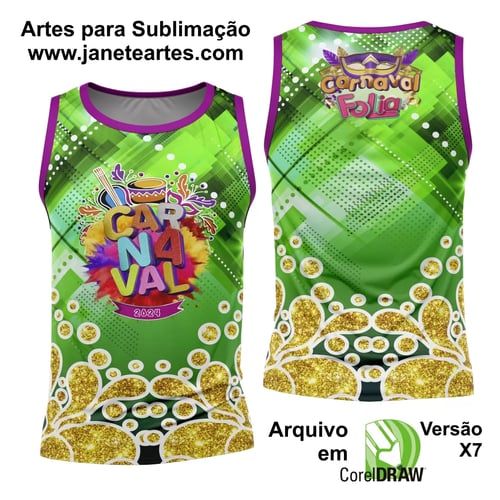 Arte Camisa Bloco Abadá Sublimação Carnaval 2026 - Modelo 09
