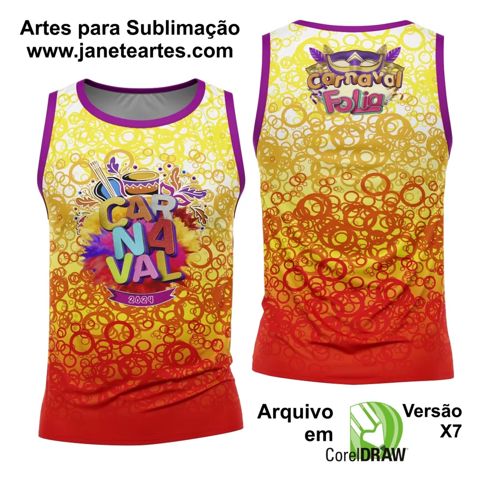 Arte Camisa Bloco Abadá Sublimação Carnaval 2025 - Modelo 19