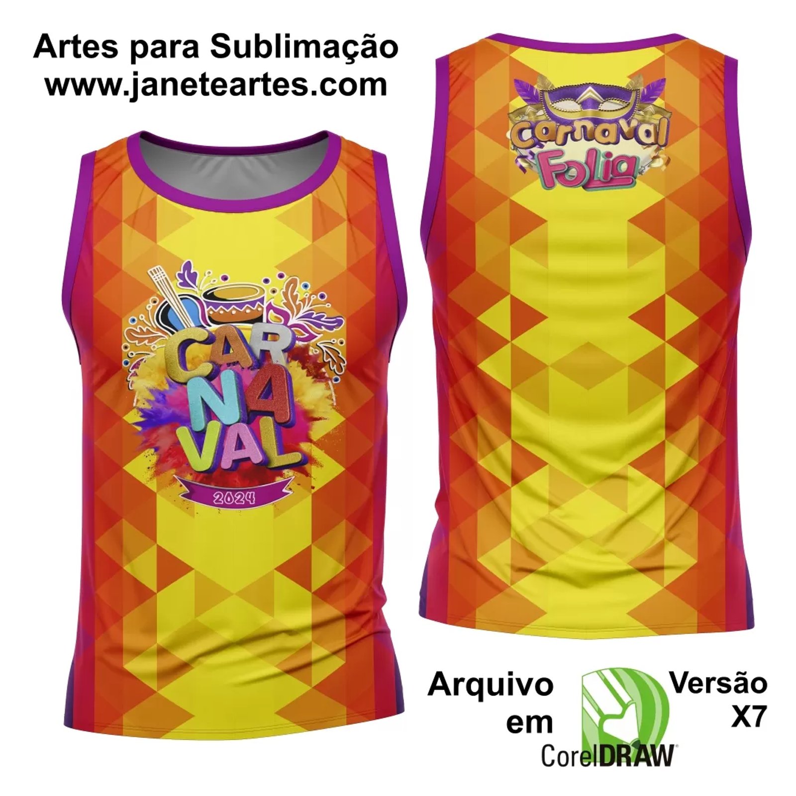 Arte Camisa Bloco Abadá Sublimação Carnaval 2025 - Modelo 22