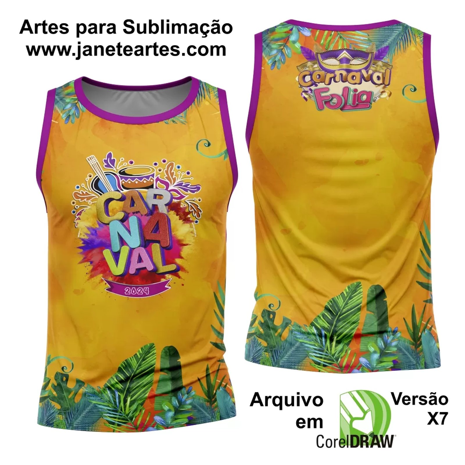Arte Camisa Bloco Abadá Sublimação Carnaval 2025 - Modelo 25