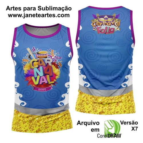 Arte Camisa Bloco Abadá Sublimação Carnaval 2025 - Modelo 36 Arte Camisa Bloco Abadá Sublimação Carnaval 2025 - Modelo 36