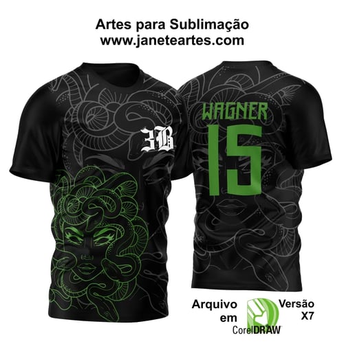 Arte Vetor Estampa Camisa Terceirão Medusa 2024