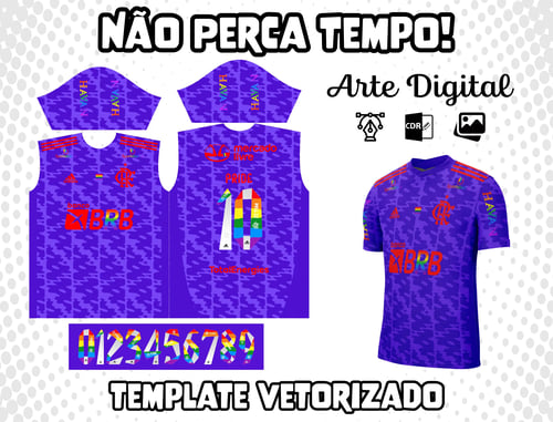 Arte Vetor Camisa do Flamengo
