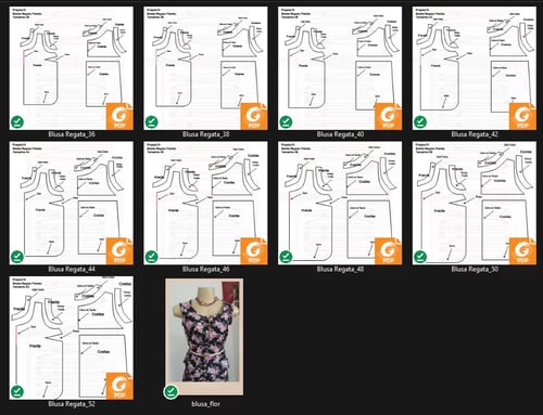 Molde de Costura Para Imprimir Camiseta - 36 - Blusa Regata Molde de Costura Para Imprimir Camiseta - 36 - Blusa Regata