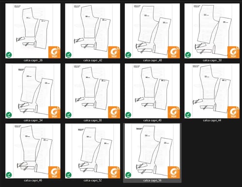 Molde de Costura Para Imprimir Camiseta - 47 - Calça capri