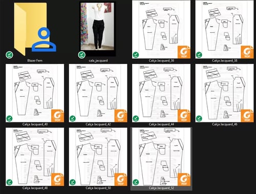 Molde de Costura Para Imprimir Camiseta - 48 - Calça Jacquard