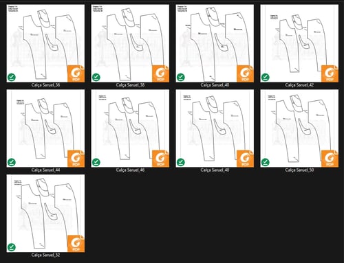 Molde de Costura Para Imprimir Camiseta - 50 - Calça Saruel