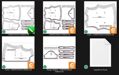 Molde de Costura Para Imprimir Camiseta - 62 - CAMISETE Basica (GG-G4)