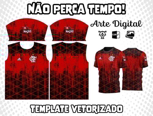 Arte Vetor Camisa do Flamengo