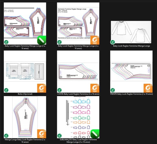 Molde de Costura Para Imprimir Camiseta Infantil - 04 - Baby Look Raglan Manga Longa (2 a 16 anos) ok Molde de Costura Para Imprimir Camiseta Infantil - 04 - Baby Look Raglan Manga Longa (2 a 16 anos) ok