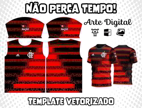 Arte Vetor Camisa do Flamengo