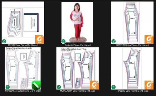 Molde de Costura Para Imprimir Camiseta Infantil - 40 - Calça de Pijama Infantil _Verão_ (2 a 16 anos) Molde de Costura Para Imprimir Camiseta Infantil - 40 - Calça de Pijama Infantil _Verão_ (2 a 16 anos)