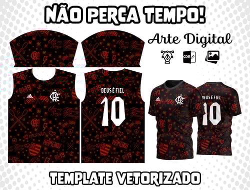 Arte Vetor Camisa do Flamengo