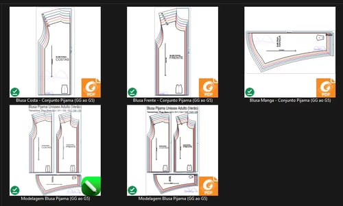 Molde de Costura Para Imprimir Camiseta - 04 - Blusa de Pijama Unissex _Verão_ (GG ao G5) Molde de Costura Para Imprimir Camiseta - 04 - Blusa de Pijama Unissex _Verão_ (GG ao G5)