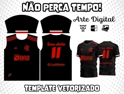 Arte Vetor Camisa do Flamengo