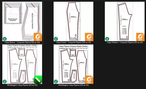 Molde de Costura Para Imprimir Camiseta - 09 - Calça de Pijama Unissex _Verão_ (GG ao G5) Molde de Costura Para Imprimir Camiseta - 09 - Calça de Pijama Unissex _Verão_ (GG ao G5)