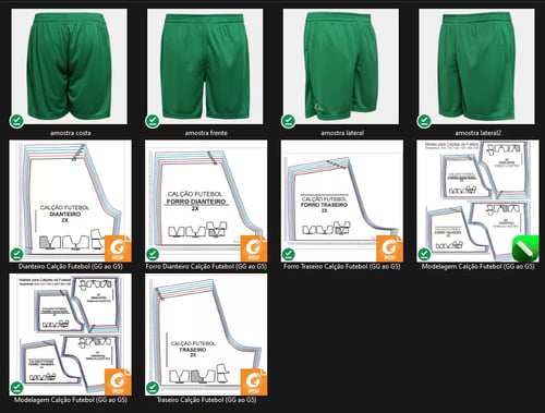 Molde de Costura Para Imprimir Camiseta - 11 - Calção Futebol (GG ao G5) Molde de Costura Para Imprimir Camiseta - 11 - Calção Futebol (GG ao G5)