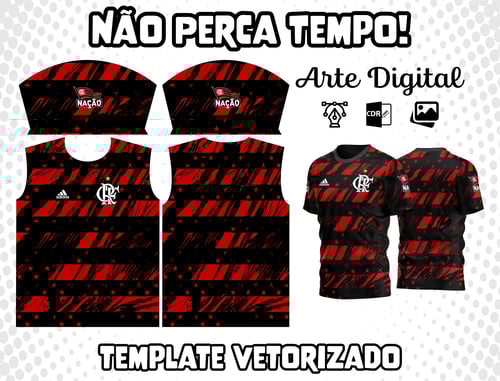 Arte Vetor Camisa do Flamengo