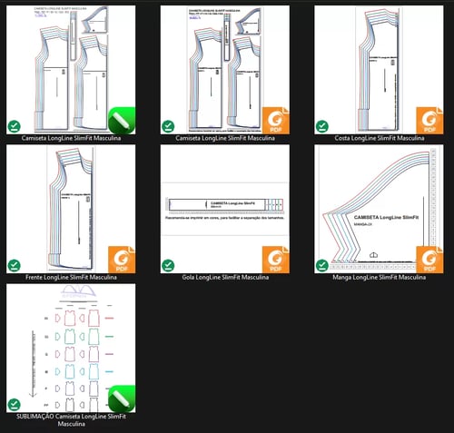 Molde de Costura Para Imprimir Camiseta - 39 - Camiseta Masculina LongLine SlimFit (PP-EG) Molde de Costura Para Imprimir Camiseta - 39 - Camiseta Masculina LongLine SlimFit (PP-EG)