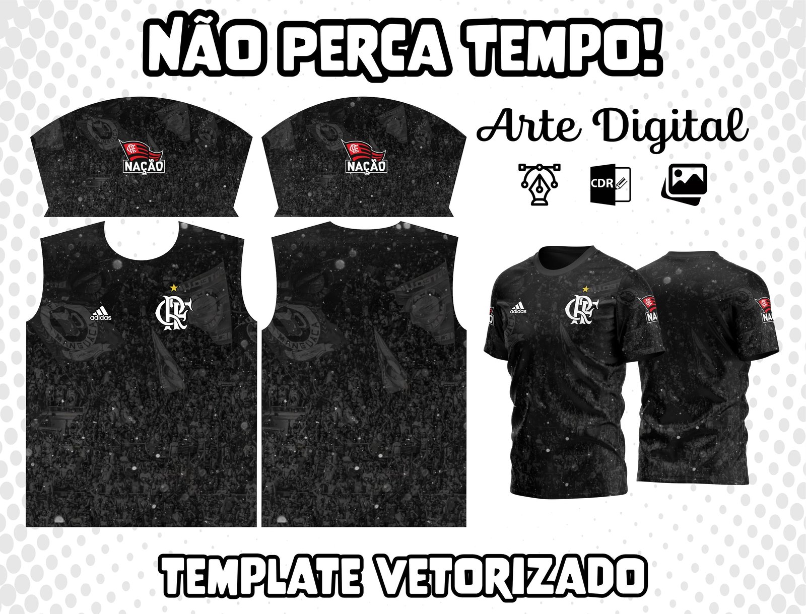 Arte Camisa do Flamengo