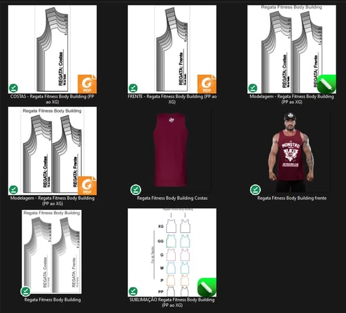 Molde de Costura Para Imprimir Camiseta - 64 - Regata Fitness Body Building Masculina (PP ao XG) Molde de Costura Para Imprimir Camiseta - 64 - Regata Fitness Body Building Masculina (PP ao XG)