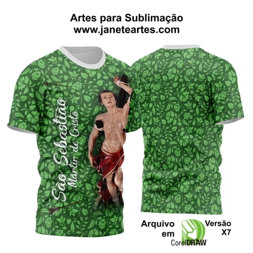 Arte Vetor Camisa São Sebastião 2024 Modelo 04