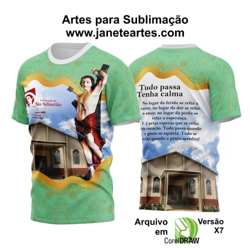 Arte Vetor Camisa São Sebastião 2024 Modelo 06
