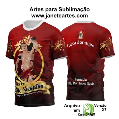 Arte Vetor Camisa São Sebastião 2024 Modelo 09
