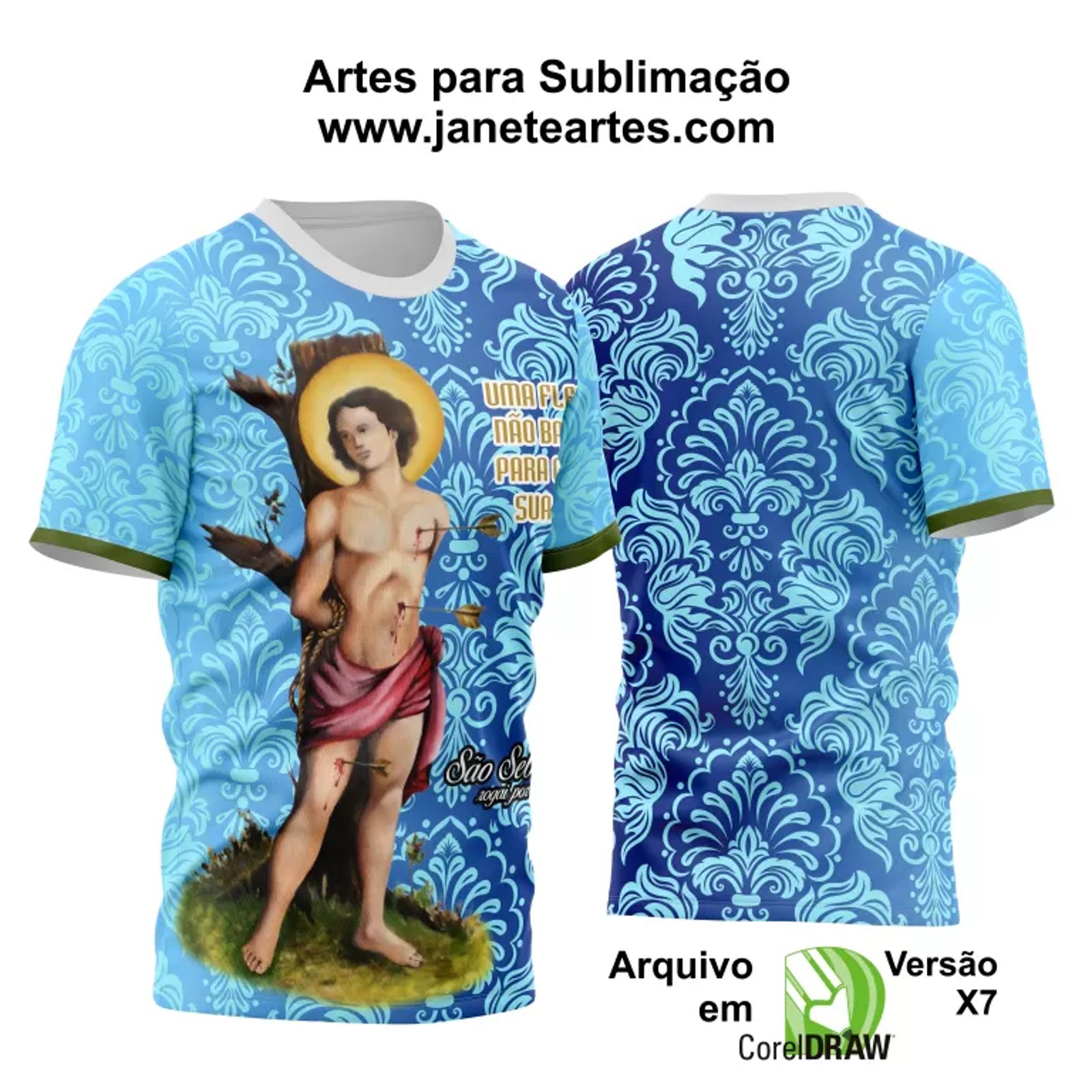 Arte Vetor Camisa São Sebastião 2024 Modelo 11