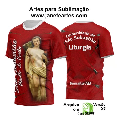 Arte Vetor Camisa São Sebastião 2024 Modelo 14
