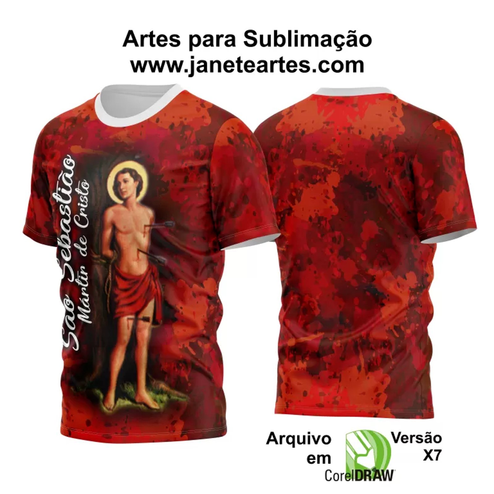 Arte Vetor Camisa São Sebastião 2024 Modelo 15