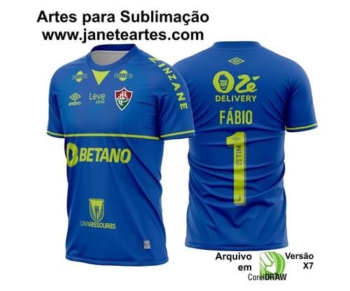 Arte Vetor Estampa Camisa Fluminense Goleiro III 2023 2024 Arte Vetor Estampa Camisa Fluminense Goleiro III 2023 2024