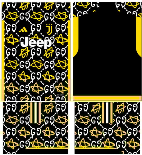 Arte Vetor Estampa Camisa Juventus Conceito 2023