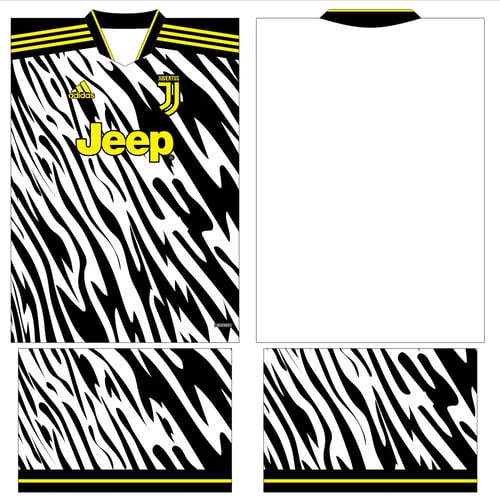 Arte Vetor Estampa Camisa Juventus Conceito 2022 - 4