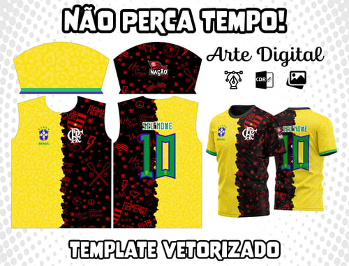 Arte Camisa do Flamengo Brasil M5