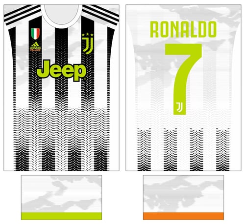 Arte Vetor Estampa Camisa Juventus X Palace Jersey 2019 Arte Vetor Estampa Camisa Juventus X Palace Jersey 2019