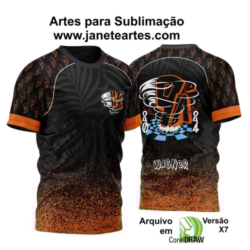Arte Vetor Estampa Camisa Nono Ano Furacão 2024 Modelo 3A1