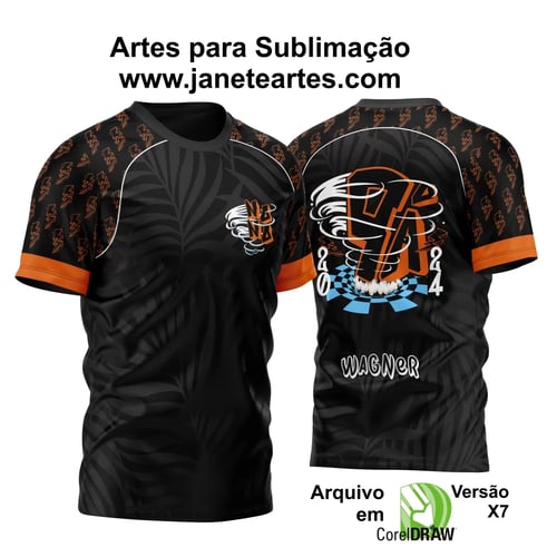 Arte Vetor Estampa Camisa Nono Ano Furacão 2024 Modelo 3A2